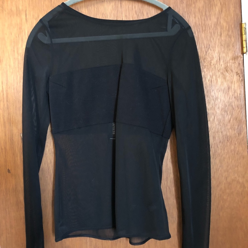 Express Sheer Black Shirt (M) NEVER WORN w tag